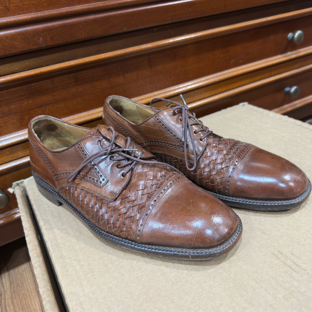 Vintage Men’s MEZLAN Brown cap toe boots Size 7